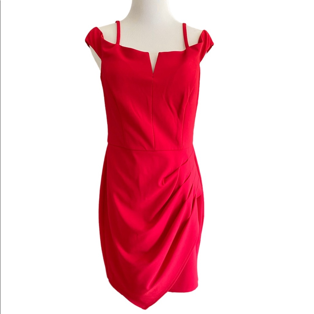 Red cocktail dress, NWT, size 7